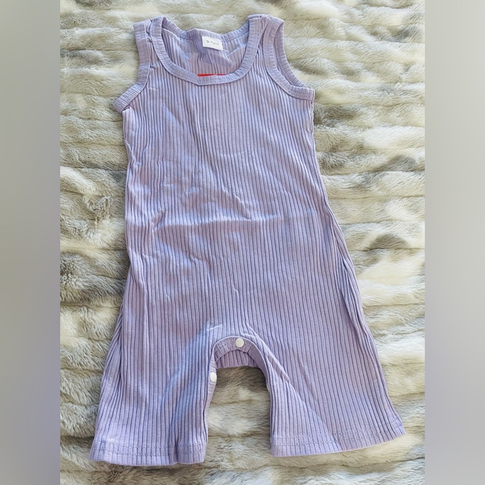 Lavender Sleeveless Kids Romper